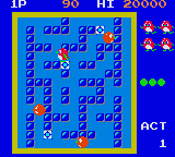 Скриншот игры Pengo