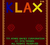 Заставка игры KLAX