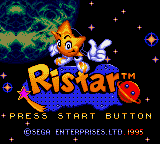 Заставка игры Ristar