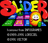 Заставка игры Slider