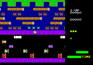 Скриншот игры Frogger