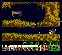 Скриншот игры Lemmings