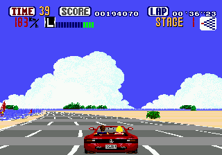 Скриншот игры OutRun