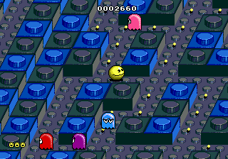 Скриншот игры Pac-Mania