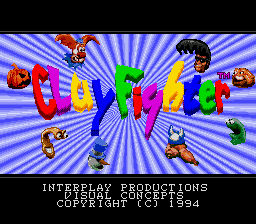 Заставка игры ClayFighter