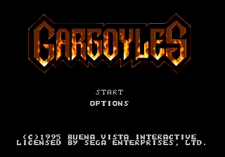 Заставка игры Gargoyles