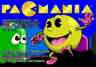 Заставка игры Pac-Mania