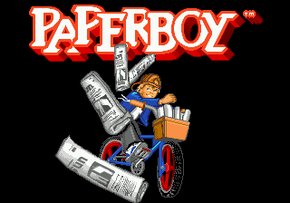 Заставка игры Paperboy