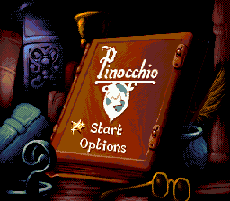 Заставка игры Pinocchio
