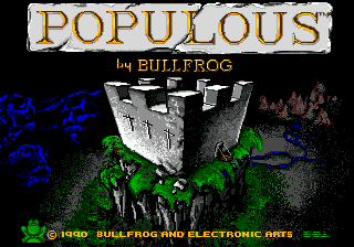Заставка игры Populous
