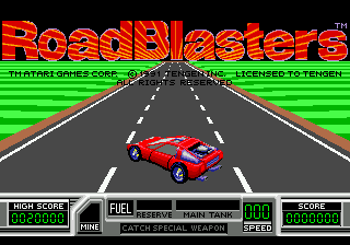 Заставка игры RoadBlasters