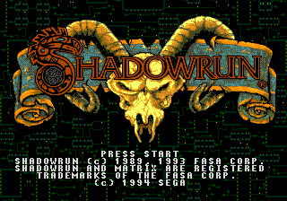 Заставка игры Shadowrun