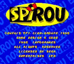 Заставка игры Spirou
