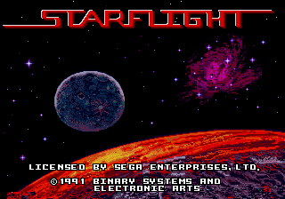 Заставка игры Starflight