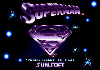 Заставка игры Superman