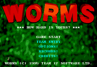 Заставка игры Worms