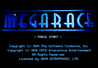 Заставка игры MegaRace