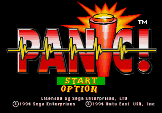 Заставка игры Panic!
