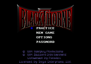 Заставка игры Blackthorne