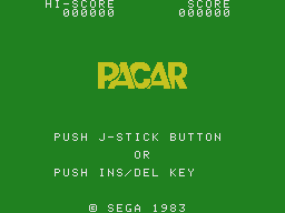 Заставка игры Pacar