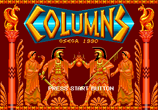 Заставка игры Columns